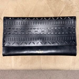 Black Kate Spade clutch purse